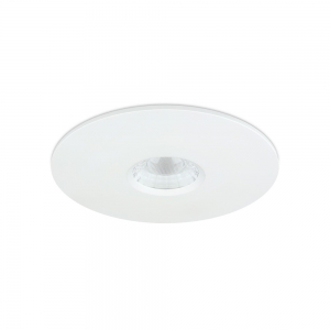 JCC Lighting JC1013/WH V50 Pro White Aluminium 100mm Retrofit CCT LED Fire Rated Downlight With 2 Colour Selectable LEDs IP65 7.5W 600/650Lm 240V DiaØ: 100mm | Cut-Out: 70-92mm | Recess Depth: 50.2mm