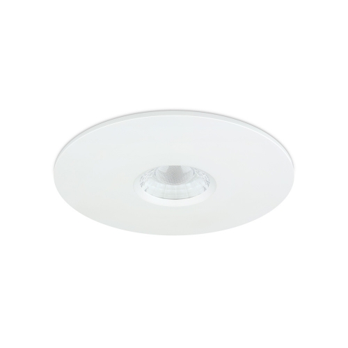 JCC Lighting JC1013/WH V50 Pro White Aluminium 100mm Retrofit CCT LED Fire Rated Downlight With 2 Colour Selectable LEDs IP65 7.5W 600/650Lm 240V DiaØ: 100mm | Cut-Out: 70-92mm | Recess Depth: 50.2mm