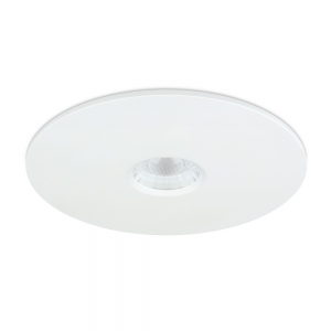 JCC Lighting JC1017/WH V50 Pro White Aluminium 170mm Retrofit CCT LED Fire Rated Downlight With 2 Colour Selectable LEDs IP65 7.5W 600/650Lm 240V DiaØ: 170mm | Cut-Out: 70-159mm | Recess Depth: 50.2mm