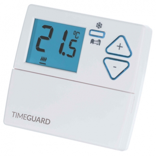 Timeguard TRT033N Programastat+ White Digital Room Thermostat With Night Set Back & Frost Protection 10°C - 30°C 3(1)A 230V