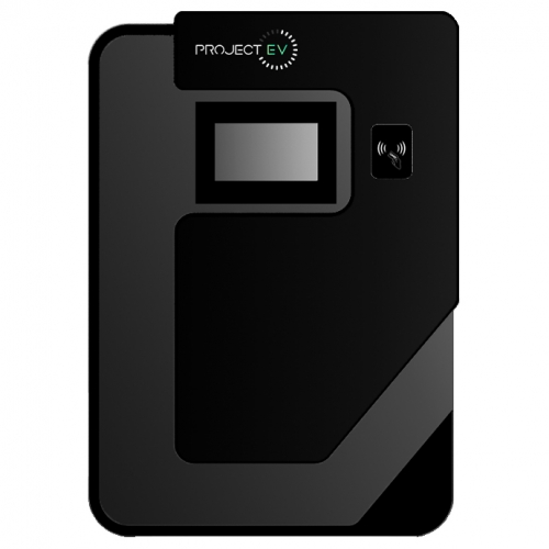 Project EV EVD-40S-P 40kW 80A DC Commercial 3Ph Single Gun EV Wall Charger With 1 x CCS Gun & RFID + Card Black