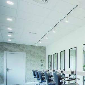 Ansell Lighting AFRE3/1 Freska White Edge Lit Low Profile Dimmable CCT LED Downlight With 3 Colour Selectable LEDs IP44 18W 2000Lm 240V DiaØ: 239mm | Cut-Out: 218-228mm | Recess Depth: 24mm