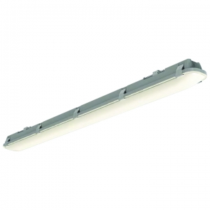 Ansell Lighting ATORE2/1 Tornado Evo 2ft Wattage Selectable IP65 CCT LED Non-Corrosive Batten With 3 Colour Selectable LEDs 9W/18W 1600-3100Lm 240V Length: 600mm | Width: 96mm | Proj: 80mm