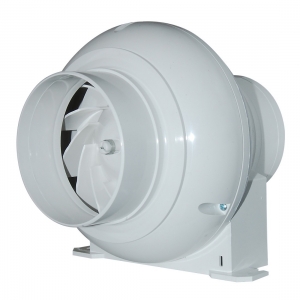 Manrose CFD200TN White Thermoplastic In-Line Centrifugal Duct Fan With Adjustable Timer IP20 240V Length: 180mm | DiaØ: 175mm | Spigot DiaØ: 100mm