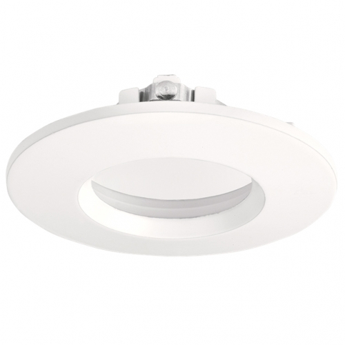 Aurora Lighting EN-BZF93W EFDPro White Aluminium Fixed IP65 Bezel For EN-DLM981X GU10 Fire-Rated Downlight DiaØ: 90mm