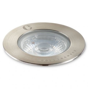 Collingwood Lighting GL040DNBX40 Stainless Steel LED Groundlight With 12° Beam Angle & Cool White (4000K) LED IP68 2.2/4.6W 310-530Lm DiaØ : 76mm