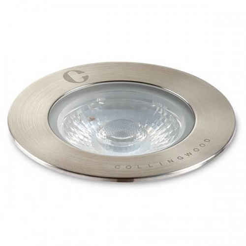 Collingwood Lighting GL040DWBX27 Stainless Steel LED Ground Light With 40° Beam Angle & Extra Warm White (2700K) LED IP68 2.2/4.6W 290-515Lm DiaØ : 76mm