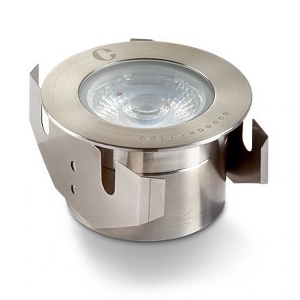 Collingwood Lighting GL040DWBX27 Stainless Steel LED Ground Light With 40° Beam Angle & Extra Warm White (2700K) LED IP68 2.2/4.6W 290-515Lm DiaØ : 76mm
