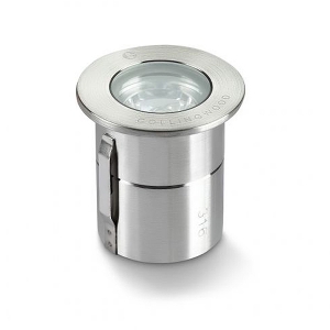 Collingwood Lighting GL019FNW Stainless Steel LED Ground Light With 38° Beam Angle & Cool White (4000K) LED IP68 1W/2W 100-180Lm DiaØ : 40mm