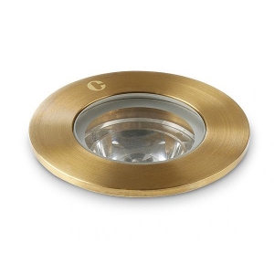 Collingwood Lighting GL019AWBX30 Antique Brass LED Ground Light With 38° Beam Angle & Warm White (3000K) LED IP68 1W/2W 90-150Lm DiaØ : 40mm