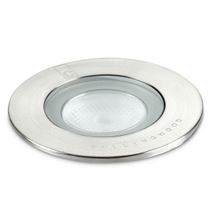 Collingwood Lighting GL016FNW Stainless Steel LED Ground Light With 26° Beam Angle & Cool White (4000K) LED IP68 1W/2W 95-140Lm DiaØ : 60mm