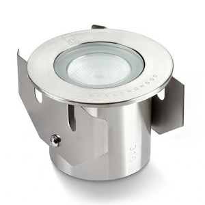 Collingwood Lighting GL016FWW Stainless Steel LED Ground Light With 26° Beam Angle & Warm White (3000K) LED IP68 1W/2W 75-135Lm DiaØ : 60mm