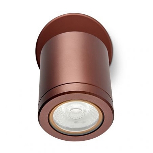 Collingwood Lighting WL220ZWBM40 Bronze Straight-To-Mains Adjustable Tubular LED Wall Light With Cool White (4000K) LED IP65 5.7W 530Lm 240V DiaØ : 80mm | Proj: 145mm