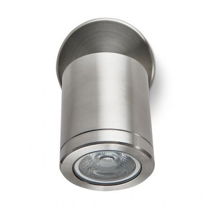 Collingwood Lighting WL220DWBM27 Stainless Steel Straight-To-Mains Adjustable Tubular LED Wall Light With Extra Warm White (2700K) LED IP65 5.7W 515Lm 240V DiaØ : 80mm | Proj: 145mm