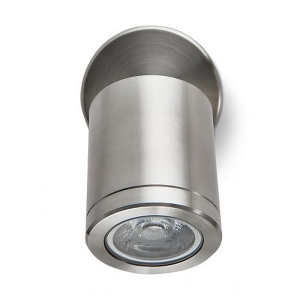 Collingwood Lighting WL220DWBM30 Stainless Steel Straight-To-Mains Adjustable Tubular LED Wall Light With Warm White (3000K) LED IP65 5.7W 520Lm 240V DiaØ : 80mm | Proj: 145mm