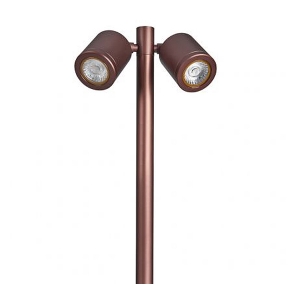 Collingwood Lighting SL230ZWBM30 Bronze Round Mains Voltage Twin Pole LED Spike Light With Warm White (3000K) LEDs IP65 11.4W 1040Lm DiaØ : 62.5mm | Width: 160mm | Height: 845mm