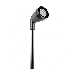 Collingwood Lighting SL13027 Black Round Low Voltage Spike Light With Extra Warm White (2700K) LEDs IP65 1W/2W 70-120Lm DiaØ : 42mm | Height: 408.5mm