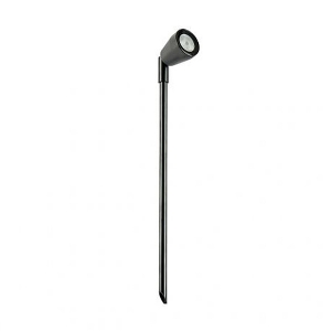 Collingwood Lighting SL13040 Black Round Low Voltage Spike Light With Cool White (4000K) LEDs IP65 1W/2W 95-140Lm DiaØ : 42mm | Height: 408.5mm