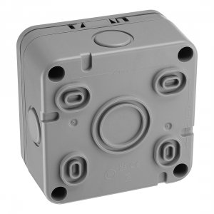 BG Electrical WP55ARCD Nexus Storm Grey Latching (Passive) RCD Unswitched Fused Connection Unit With Weatherproof Enclosure IP66 13A 30mA