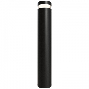 Ansell Lighting AAVIO/900/BL/CW Avios Black 655mm LED Outdoor Bollard With Cool White LEDs, Opal Diffuser & Expansion Mounting Bolts IP65 20W 800Lm 240V