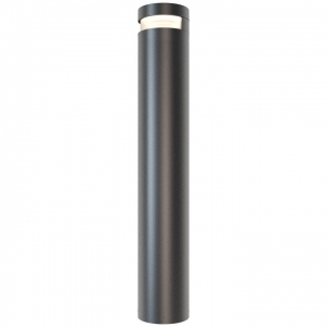 Ansell Lighting AAVIO/900/GR/CW Avios Graphite 655mm LED Outdoor Bollard With Cool White LEDs, Opal Diffuser & Expansion Mounting Bolts IP65 20W 800Lm 240V