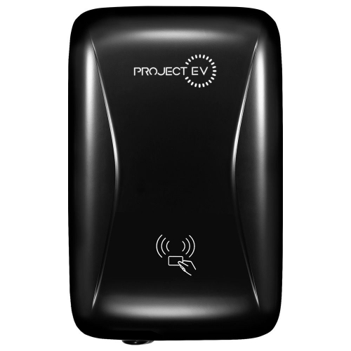 Project-EV NOVO-EVA-22S-SE Novo 22kW 32A 3Ph 400V AC Untethered EV Charger With With Pro Earth Protection & RFID + Card Black