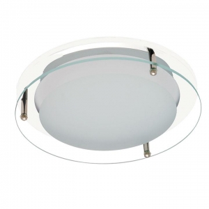 Ansell Lighting AGPL/DG1/W Galaxy White Trim Bezel With Clear Outer Ring & Frosted Centre Disc For Galaxy Commercial Downlights