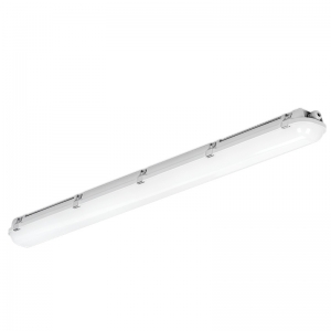 Aurora Lighting EN-ANT1224/40 LinearPac Grey 4ft Single LED Anti-Corrosive Batten With Opal Diffuser & Cool White LEDs IP66 24W 2760Lm 240V