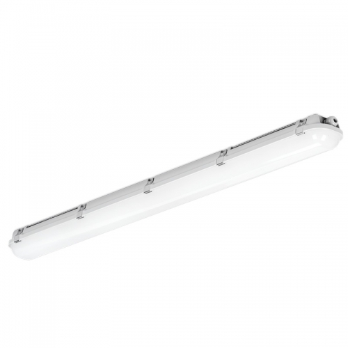Aurora Lighting EN-ANT1840/40 LinearPac Grey 6ft Single LED Anti-Corrosive Batten With Opal Diffuser & Cool White LEDs IP66 40W 4600Lm 240V
