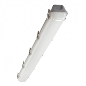 Collingwood Lighting AC4SNE Caiman Grey Emergency 4ft Single CCT LED Anti-Corrosive Batten With Opal Diffuser IP65 20W 2300Lm-2600Lm 240V