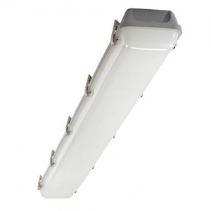 Collingwood Lighting AC4TNE Caiman Grey Emergency 4ft Twin CCT LED Anti-Corrosive Batten With Opal Diffuser IP65 36W 4140Lm-4680Lm 240V