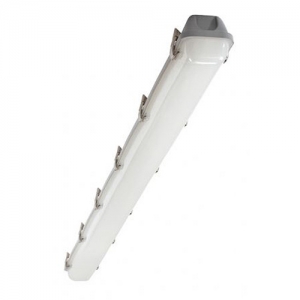 Collingwood Lighting AC5SN Caiman Grey 5ft Single CCT LED Anti-Corrosive Batten With Opal Diffuser IP65 30W 3450Lm-3900Lm 240V