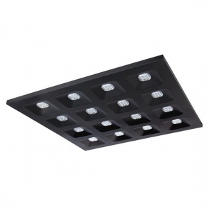 Collingwood Lighting DMB66N4K Domino Black 600x600mm UGR16 Low Glare Non Dimmable CCT Selectable LED Panel IP40 22/27W 3550Lm-4350Lm 240V