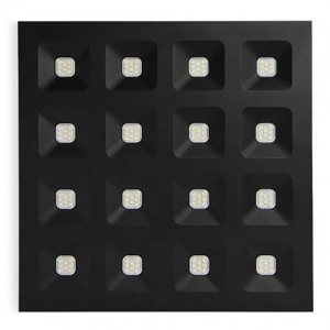 Collingwood Lighting DMB66N4K Domino Black 600x600mm UGR16 Low Glare Non Dimmable CCT Selectable LED Panel IP40 22/27W 3550Lm-4350Lm 240V