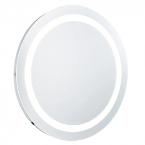 Forum Lighting SPA-35706 Nyx Mirrored Glass 600mm Diameter Illuminated LED Bathroom Mirror Light With Touch Sensor Switch & Daylight White LEDs IP44 12W 1690Lm 240V