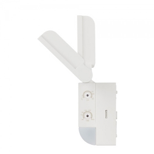 Timeguard LED200PIRWHP 240V/2x8.5W/IP55 White Twin LED Security Floodlight with PIR, Adjustable Heads, Cool White LEDs & Fast-Fix Pin Connection