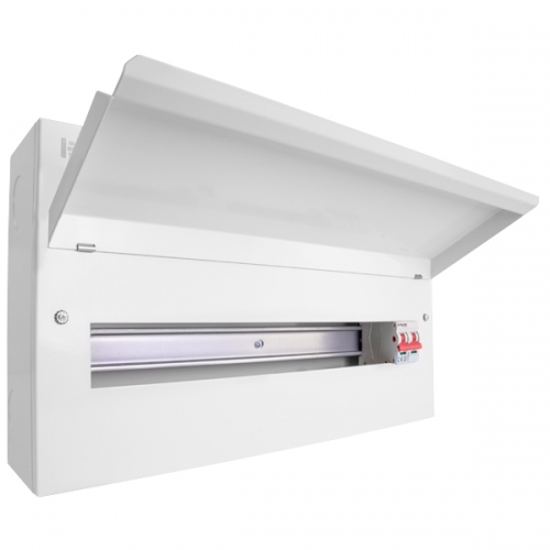Scolmore CUEB22MS20 Elucian 22 Way 18th Edition Main Switch Consumer Unit With 100A Isolator - 20 Free Ways