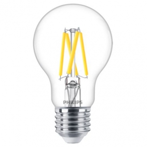 Philips 929003009982 Master Glass Dimmable 3.4W 470Lm Clear Glass GLS Filament Lamp ES Cap 2200K-2700K