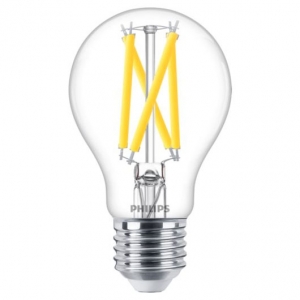 Philips 929003011182 Master Glass Dimmable 7.2W 1055Lm Clear Glass GLS Filament Lamp ES Cap 2200K-2700K