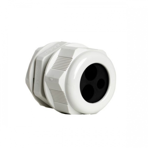 Fusebox G32T White Nylon 32mm Meter Tail Gland With Insert For 25mm² Live + Neutral & 16mm² Earth Tails