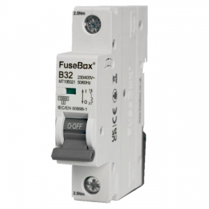 Fusebox MT10B061 1 Module Single Pole B Curve Miniature Circuit Breaker MCB - For Commercial Installations 6A 10kA