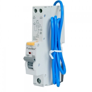 Fusebox RTA100630C 1 Module Single Pole Type A C Curve RCBO For Commercial Installations 6A 10kA 30mA
