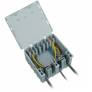 Wago 207-3305-PACK (Pack of 5) Wagobox XLA Grey Junction Box Enclosure for 773 & 222 Connectors - Previously Sold as 60358440