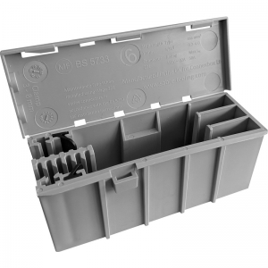 Wago 60413514-PACK (Pack of 10) WAGOBOX Grey Multipurpose Electrical Junction Enclosure Designed For The 221-4XX Connectors Length 108mm | Width: 39mm | Height: 44mm