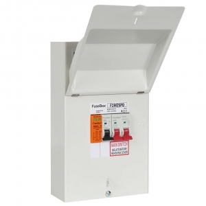 Fusebox F1M2SPD Enclosed Type2 SPD & 100A Switch Isolator In Metal Enclosure