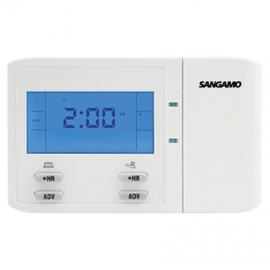 Sangamo CHOICEPR2N Choice White 7 Day 2 Channel Digital Programmer With Boost For Independent Timing Of Heating & Hot Water 2(1)A 230V