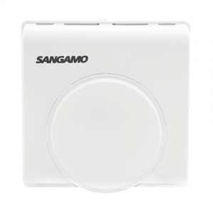 Sangamo CHOICERSTAT1T Choice White Mechanical Tamperproof Room Thermostat With Surface Mount Wall Plate 10°C - 30°C 10(3)A 230V