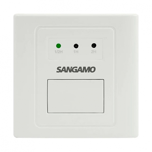 Sangamo PSB2 Powersaver White 2 Hour Electronic Boost Timer With 3 ON Times & Pushbutton Selection Fits Standard 25mm Mounting Box 16A 240V