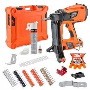 Spit 923780 Pulsa 27E Electricians Starter Nail Gun Kit With 500x Fixings, Fuel Cell & Carry Case