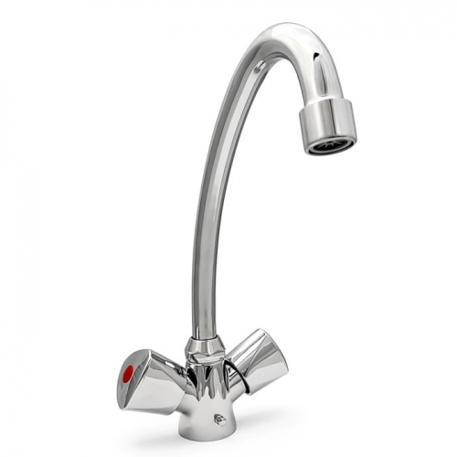 DexPro DWXUVTAP Chrome Mixer Tap With Flexi Hoses For DXU10SS Vented Water Heaters